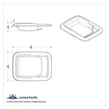 Door Handle Trims for Kenworth 2005 & Up Chrome Plastic Tape Mount UP#41135 Pair
