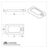 Rocker Switch Trims for Peterbilt/Kenworth Blue Jewel Plastic UP#41142 Set of 3
