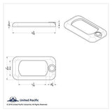 Rocker Switch Trims for Peterbilt/Kenworth Blue Jewel Plastic UP#41142 Set of 3