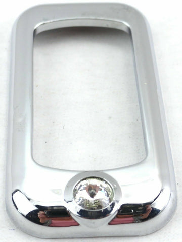 Rocker switch trims(3) clear jewel chrome plastic for Freightliner Kenworth Pete