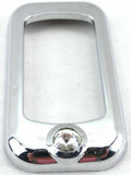 Rocker switch trims(3) clear jewel chrome plastic for Freightliner Kenworth Pete