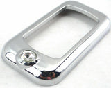 Rocker switch trims(3) clear jewel chrome plastic for Freightliner Kenworth Pete