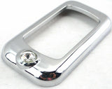 Rocker switch trims(3) clear jewel chrome plastic for Freightliner Kenworth Pete