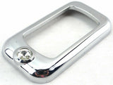 Rocker switch trims(3) clear jewel chrome plastic for Freightliner Kenworth Pete