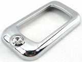 Rocker switch trims(3) clear jewel chrome plastic for Freightliner Kenworth Pete