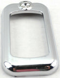 Rocker switch trims(3) clear jewel chrome plastic for Freightliner Kenworth Pete