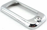 Rocker switch trims(3) clear jewel chrome plastic for Freightliner Kenworth Pete