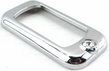 Rocker switch trims(3) clear jewel chrome plastic for Freightliner Kenworth Pete