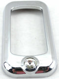 Rocker switch trims(3) clear jewel chrome plastic for Freightliner Kenworth Pete