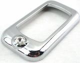 Rocker switch trims(3) clear jewel chrome plastic for Freightliner Kenworth Pete