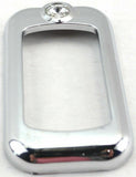 Rocker switch trims(3) clear jewel chrome plastic for Freightliner Kenworth Pete
