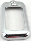 Rocker switch trims(3) clear jewel chrome plastic for Freightliner Kenworth Pete