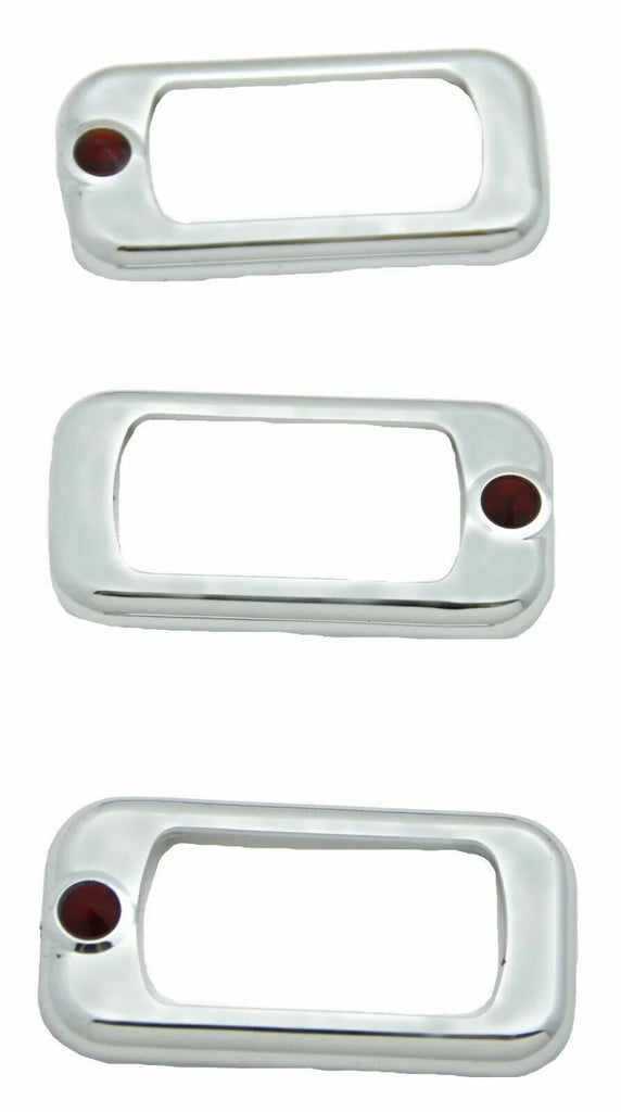 Rocker Switch Trims for Peterbilt/Kenworth Red Jewel Plastic UP#41142 Set of 3