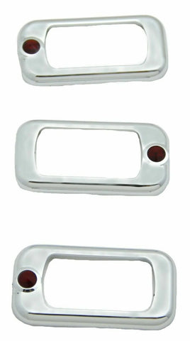 Rocker Switch Trims for Peterbilt/Kenworth Red Jewel Plastic UP#41142 Set of 3