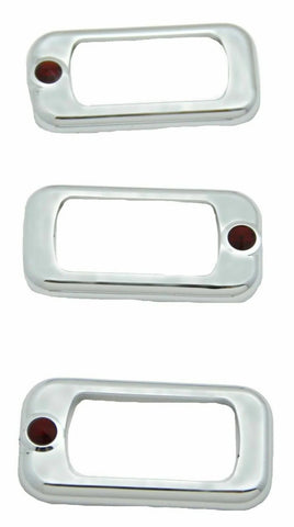 Rocker Switch Trims for Peterbilt/Kenworth Red Jewel Plastic UP#41142 Set of 3