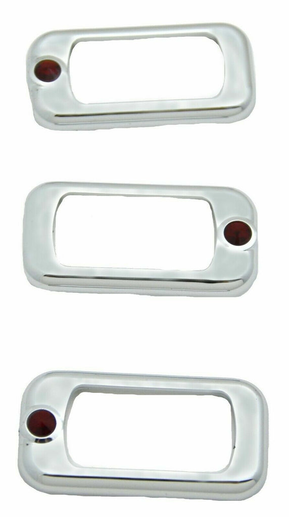 Rocker Switch Trims for Peterbilt/Kenworth Red Jewel Plastic UP#41142 Set of 3