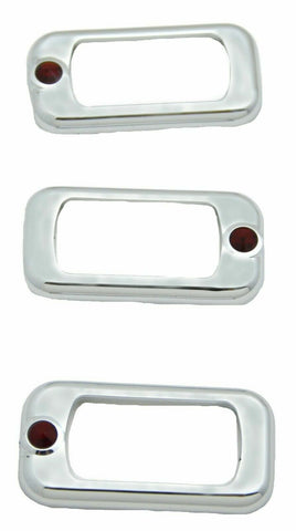 Rocker Switch Trims for Peterbilt/Kenworth Red Jewel Plastic UP#41142 Set of 3