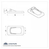 Rocker Switch Trim W/Guard for Kenworth W900/T800/T660 (2006-2014) UP#41147 Each