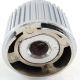 A/C Heater Control Dial Knob For 1/4" Shaft Blue Jewel Plastic UP#41152 Each