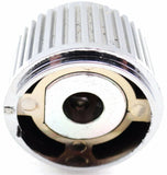 A/C Heater Control Dial Knob For 1/4" Shaft Red Jewel Plastic UP#41156 Each