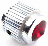 A/C Heater Control Dial Knob For 1/4" Shaft Red Jewel Plastic UP#41156 Each