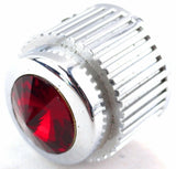 A/C Heater Control Dial Knob For 1/4" Shaft Red Jewel Plastic UP#41156 Each