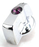 A/C heater knob purple jewel for 2004 & older Freightliner Century Coronado