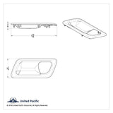 Interior Door Handle Trims for Peterbilt 389 (2008â€“2023), 386 (2006â€“16) UP#4