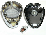 CB Microphone Replacement Cover For Road King 56 Chrome Clear Jewel UP41205