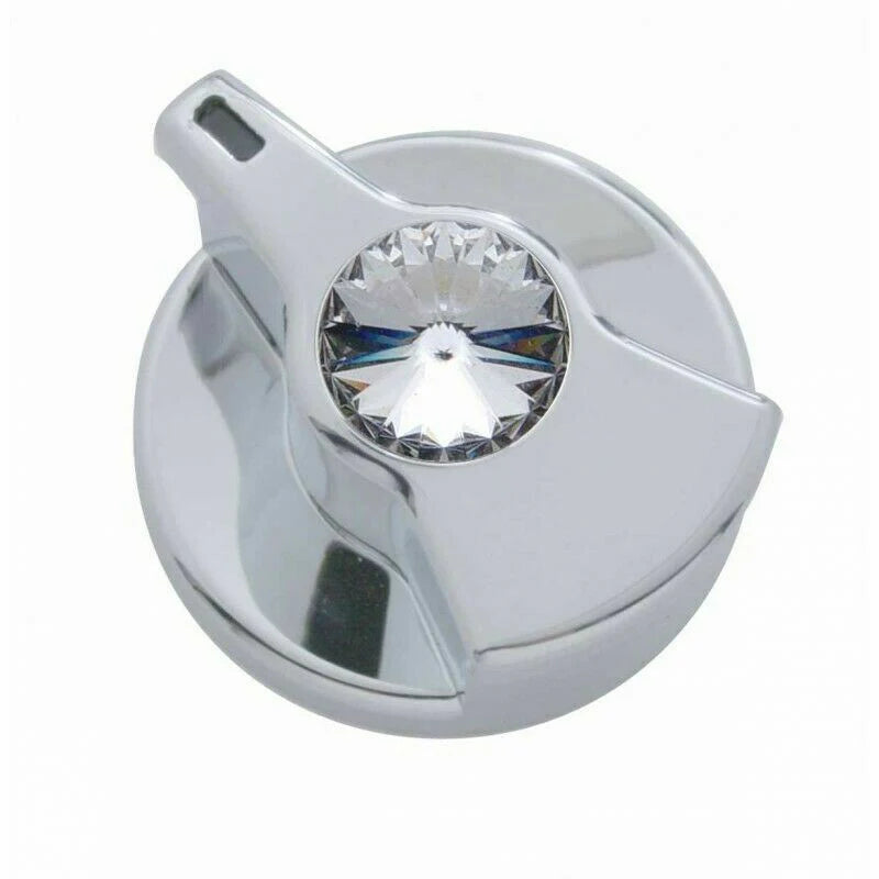 UP Engine Shutdown Timer Knob for Peterbilt Clear Jewel Chrome Plastic #41259