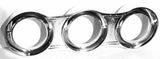 2-3/16" Gauge Cover Trio Horizontal for Peterbilt 2006-20 UP#41295 Each