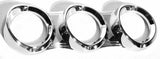 Gauge Cover Trio for 2006-2018 Peterbilt 379/389/386 Vertical Plastic UP#41296