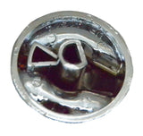 knob A/C heater control amber indicator indented chrome plastic HVAC Kenworth