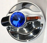 A/C Heater Knob Blue Jewel Amber Indicator Fits Kenworth 2002-05 Plastc UP41316