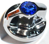 A/C Heater Knob Blue Jewel Amber Indicator Fits Kenworth 2002-05 Plastc UP41316