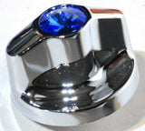A/C Heater Knob Blue Jewel Amber Indicator Fits Kenworth 2002-05 Plastc UP41316