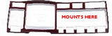Drivers Right Dash Gauge Trim for Various Models Years Kenworth Plastic UP#41363