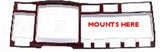 Drivers Right Dash Gauge Trim for Various Models Years Kenworth Plastic UP#41363