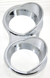 Gauge Cover Small Dual for Kenworth 2006+ Regular Depth Tape Mnt Visor UP#41434