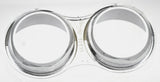 Gauge Cover Small Dual for Kenworth 2006+ Regular Depth Tape Mnt Visor UP#41434