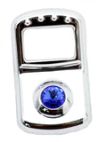 Rocker Switch Face Trim for Peterbilt Blue Jewel Chrome Plastic UP#41703-3 Pack