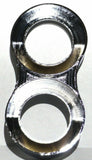 gauge cover dual small vertical visor chrome plastic for Peterbilt 1987-2005