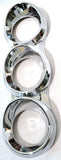 Gauge Cover Trio Vertical for Peterbilt 1987-2005 Dash Small Plastic UP#41718