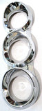 Gauge Cover Trio Vertical for Peterbilt 1987-2005 Dash Small Plastic UP#41718
