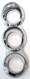 Gauge Cover Trio Vertical for Peterbilt 1987-2005 Dash Small Plastic UP#41718