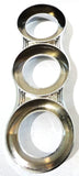 Gauge Cover Trio Vertical for Peterbilt 1987-2005 Dash Small Plastic UP#41718
