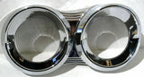 Peterbilt 2005 & Older 2 Gauge Horizontal Cover Bezel Visor Plastic UP#41719