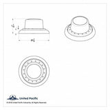 Data Display Module Control Knob for 2010 & Up Peterbilt Dash Plastic UP#41738
