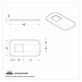 Peterbilt Gear Shift Plate Cover 386 388 389 567 579 OEM S22-6041M01-268 UP41753