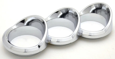 Trio Gauge Cover for 579 Peterbilt 2010-16 Left Vertical Chrome Plastic UP#41754